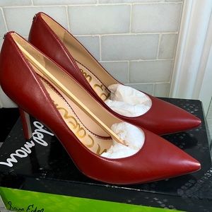 Sam Edelman Hazel Spiced Red Leather Pumps size 11M